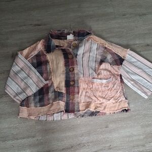 Oli & Hali Patchwork Top~Size Small~ Fits Like a Large~